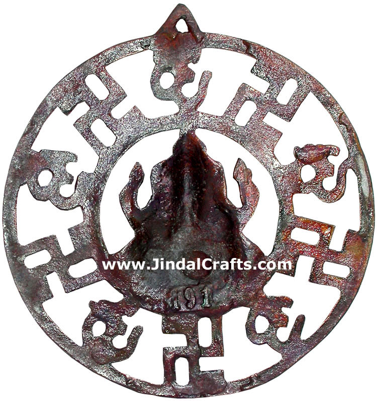 Lord Ganesha Wall Hanging Indian God Sculptures Crafts