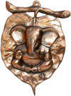 Lord Ganesha Leaf Wall Hanging Home Decoration Gift Art