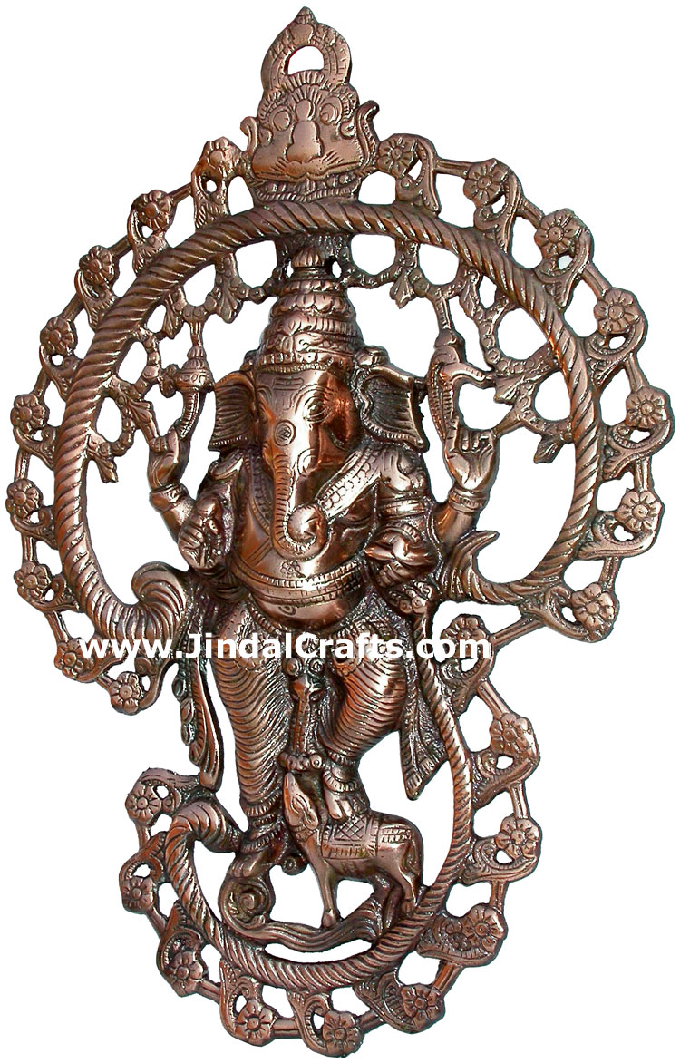 Lord Ganesh Wall Hanging Sculpture Hindu Gods Art Craft