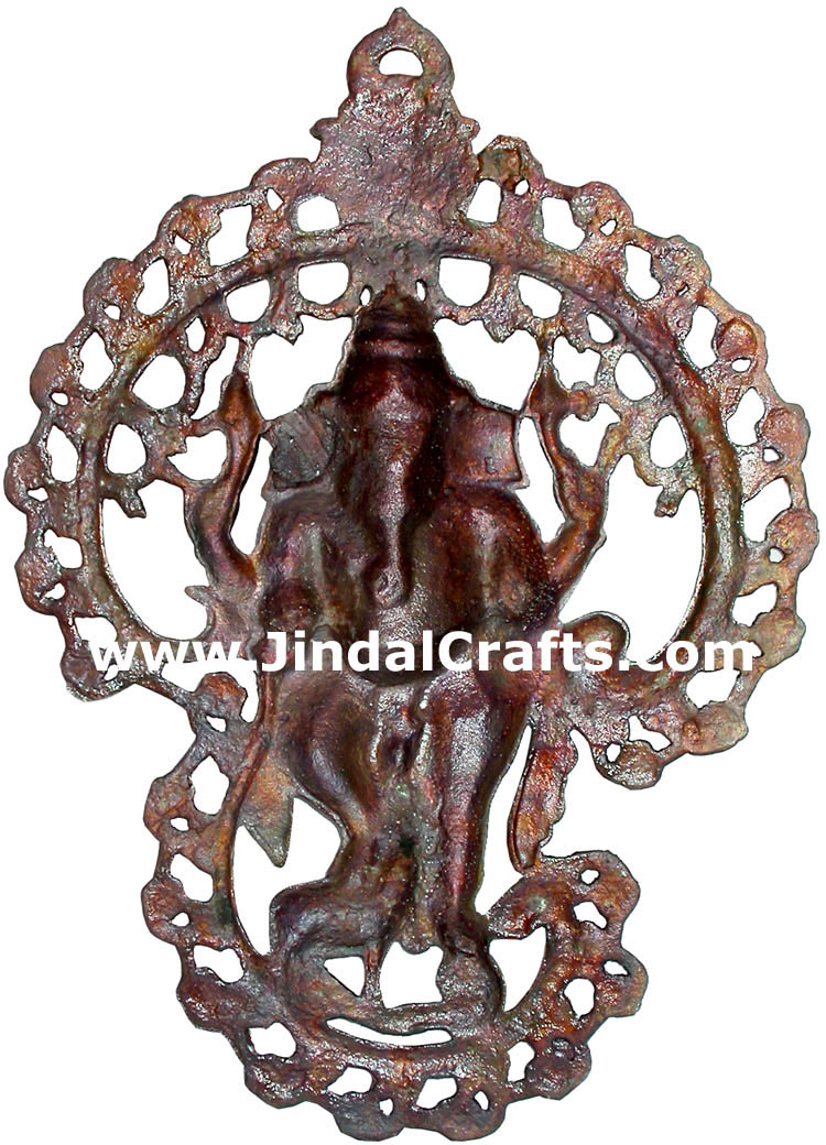 Lord Ganesh Wall Hanging Sculpture Hindu Gods Art Craft