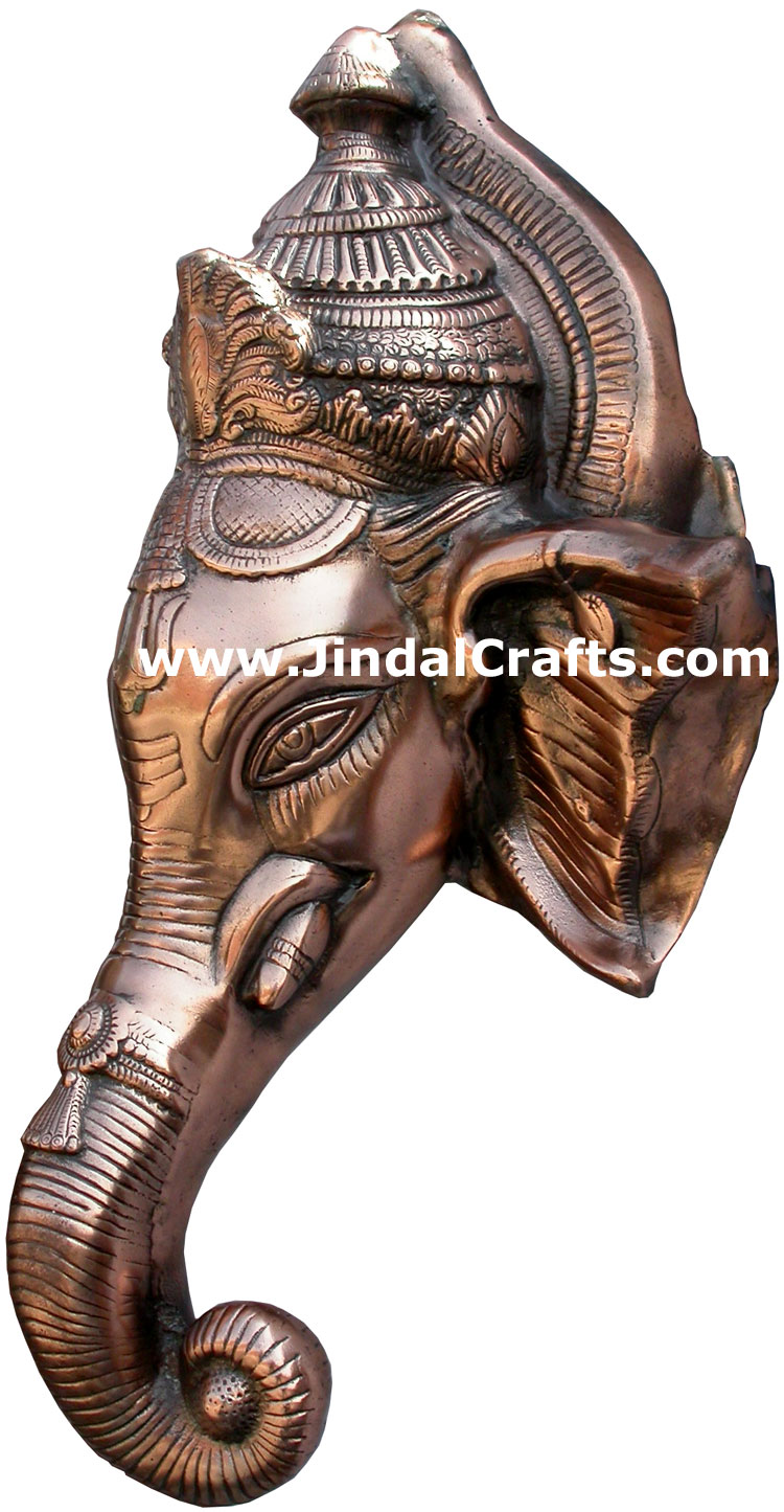 Ganesha Face Wall Hanging Hindu Sculptures Crafts Arts