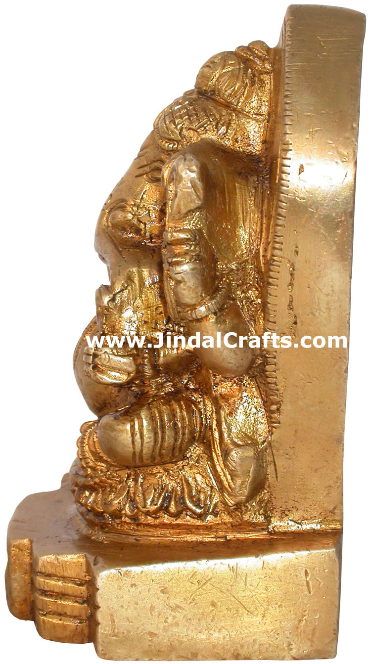 Brass Lord Ganesha India Artifacts Arts