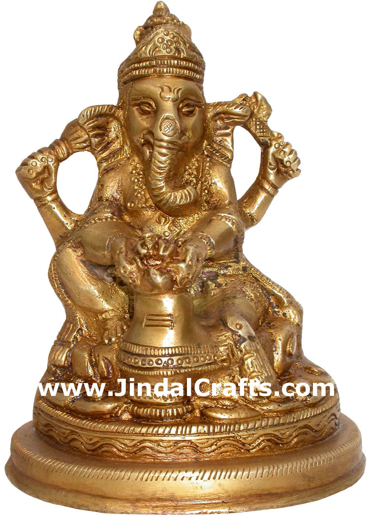 Brass Lord Ganesha India Artifacts