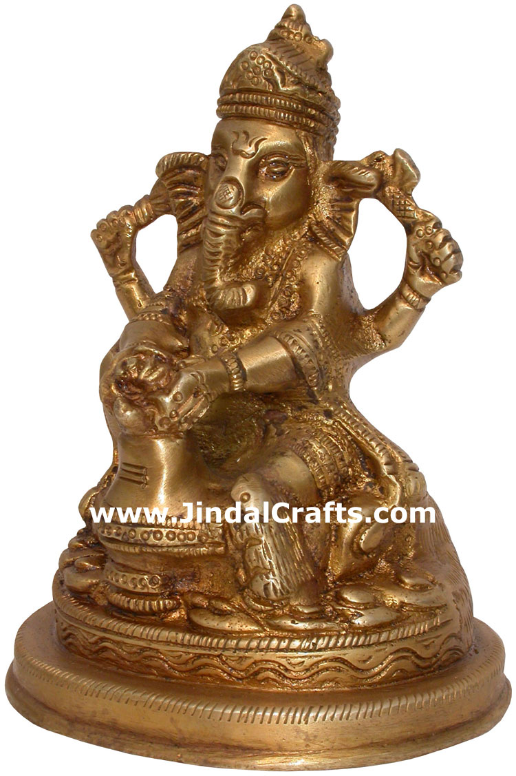 Brass Lord Ganesha India Artifacts