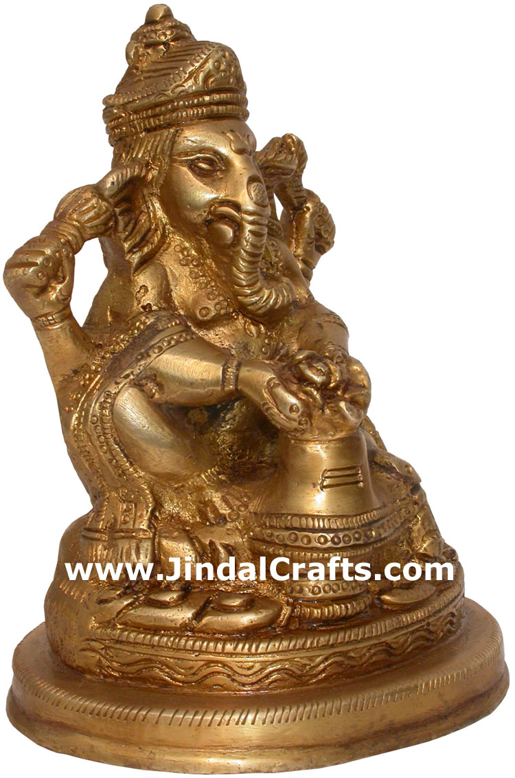 Brass Lord Ganesha India Artifacts