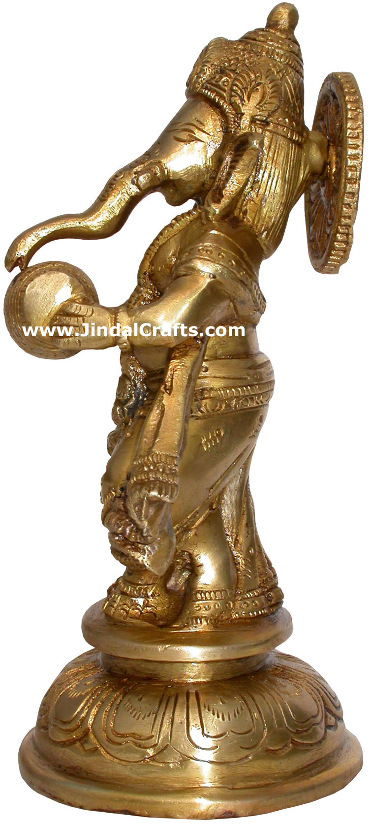 Brass Musician Lord Ganesha India Artifacts