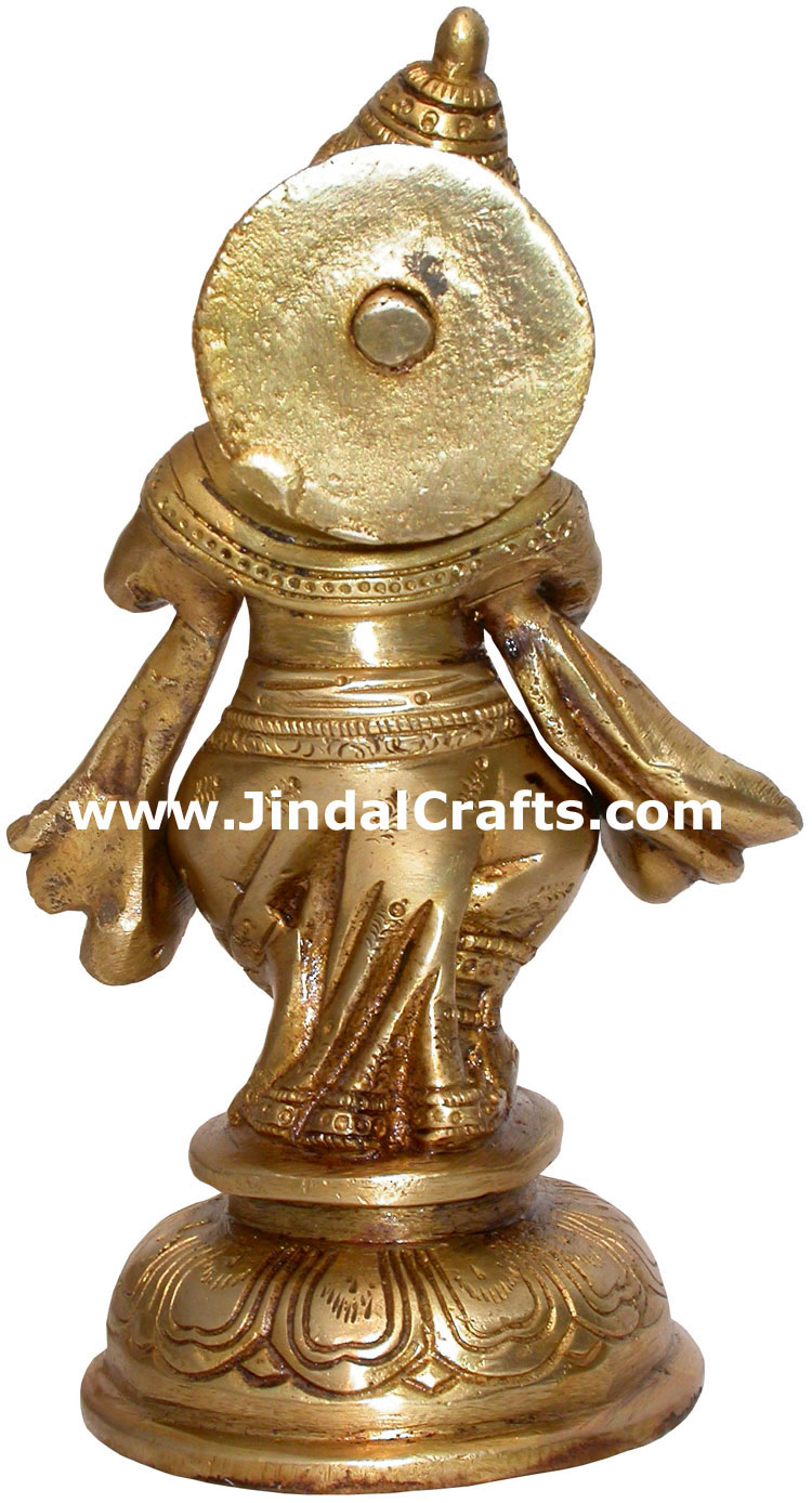 Brass Musician Lord Ganesha India Artifacts