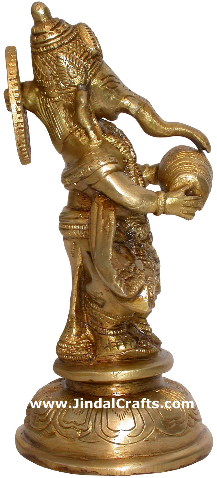 Brass Musician Lord Ganesha India Artifacts