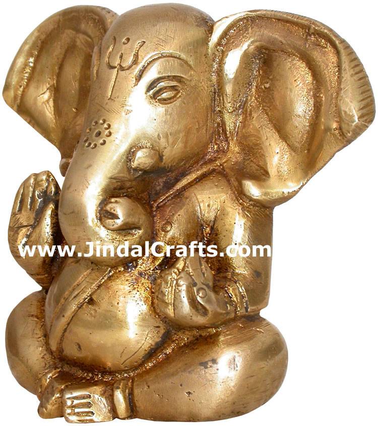 Brass Lord Ganesha India Carving Arts