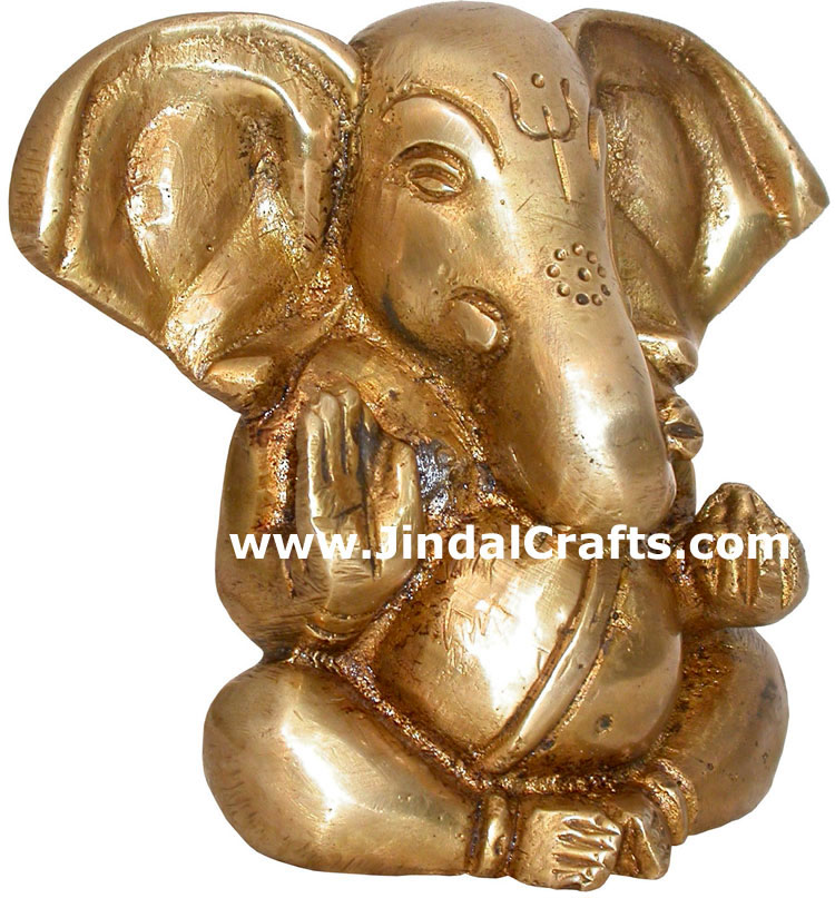 Brass Lord Ganesha India Carving Arts