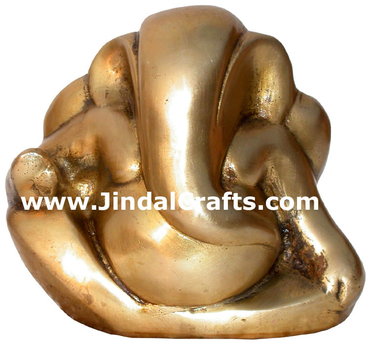 Hindu Deities Brass Lord Ganesha India Carving Arts