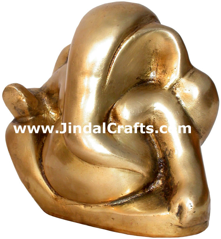 Hindu Deities Brass Lord Ganesha India Carving Arts
