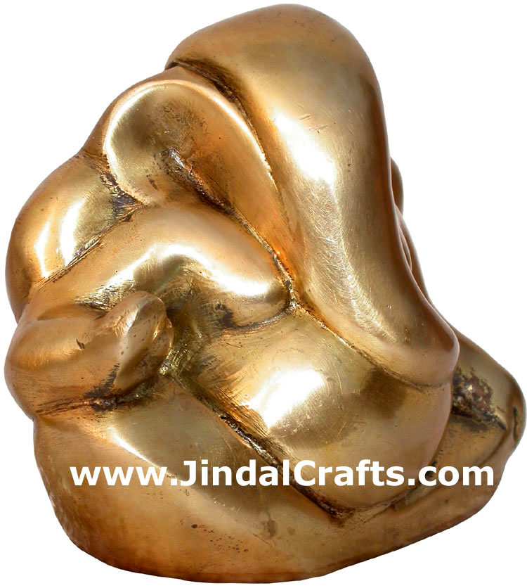 Hindu Deities Brass Lord Ganesha India Carving Arts