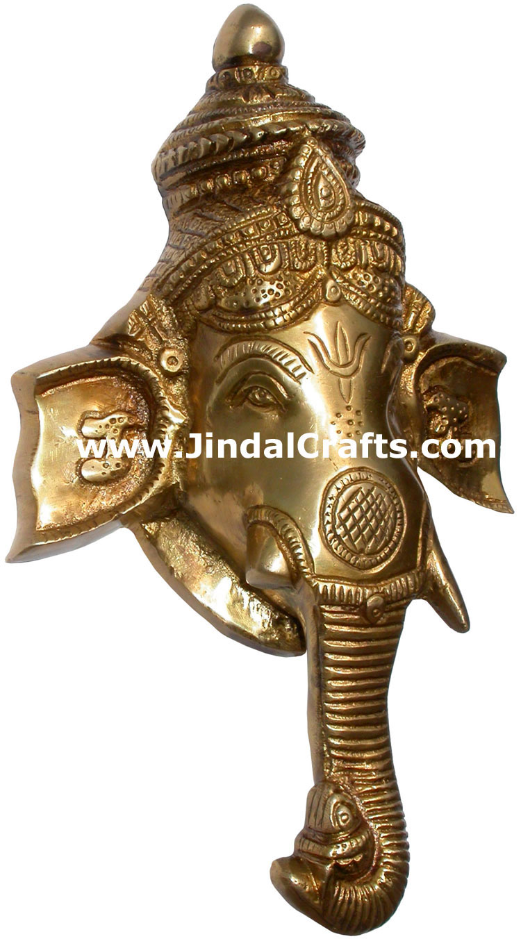 Hindu Deities Brass Lord Ganesha India Carving Arts
