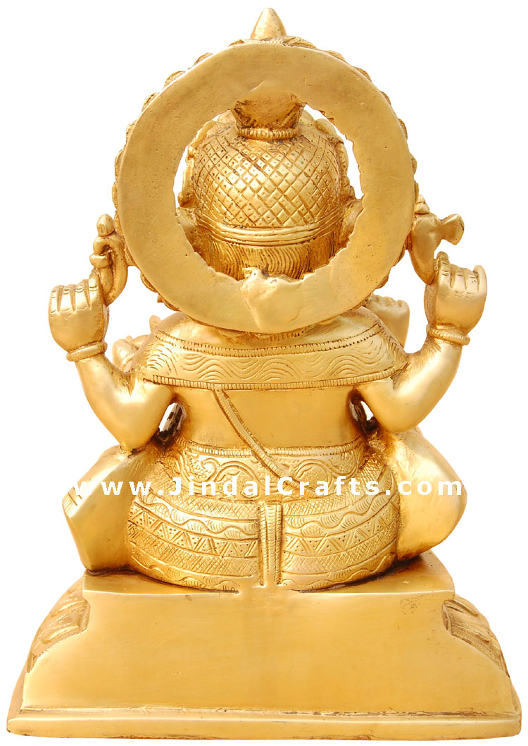 Ganesha Hindu God Statue Indian Figurine Artifact Religious Handicrafts Murti