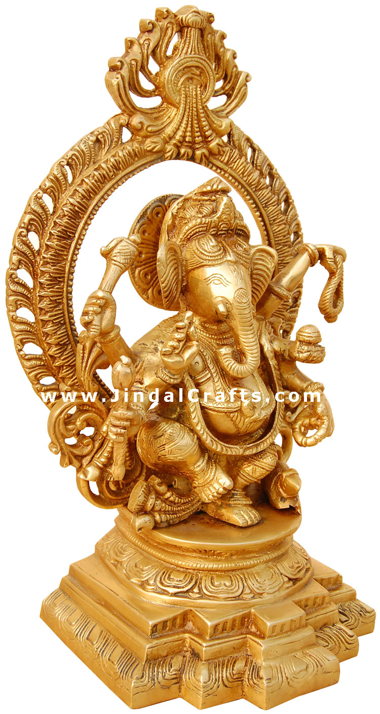 Ganesh - Hindu Religion Statue made from Brass India