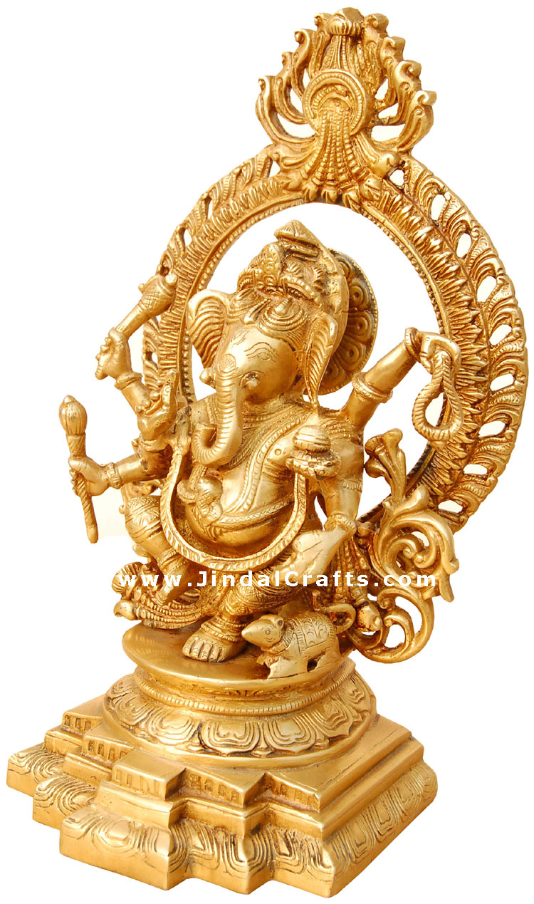 Ganesh - Hindu Religion Statue made from Brass India