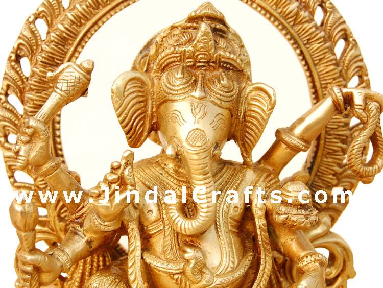 Ganesh - Hindu Religion Statue made from Brass India