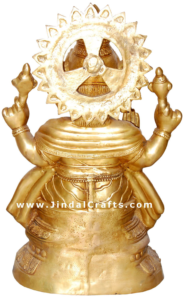 Ganesha - Brass Made Figure Hindu Religious Art