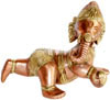 Ladoo Ganesha - Handmade Brass Hindu Handicraft Staute