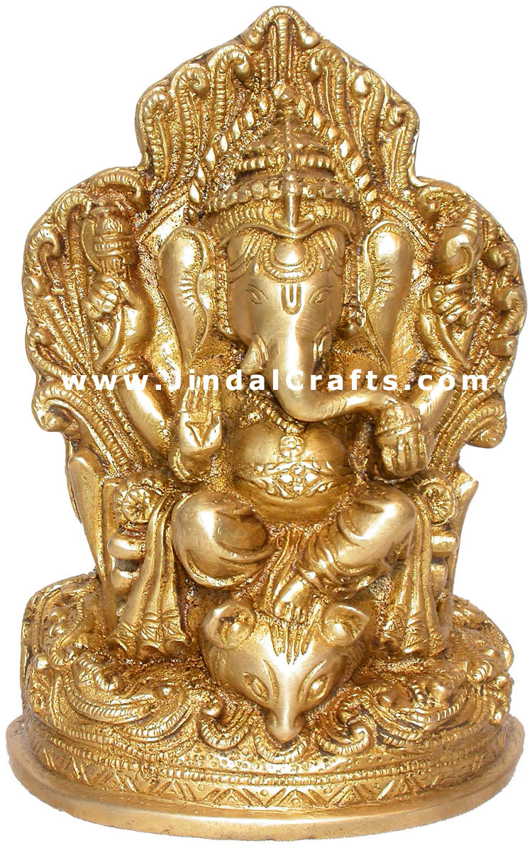 Hindu Lord Ganesha Handmade Religious Sculpture India