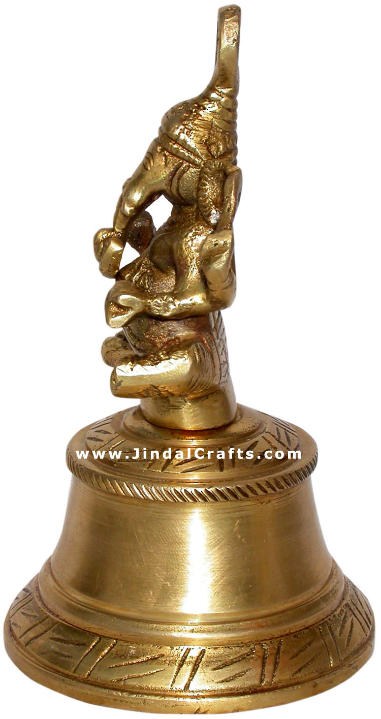 Ganesha Bell Hanging Hindu Religious Artifacts Idols Crafts India Handicrafts