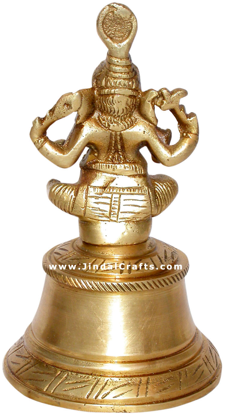 Ganesha Bell Hanging Hindu Religious Artifacts Idols Crafts India Handicrafts