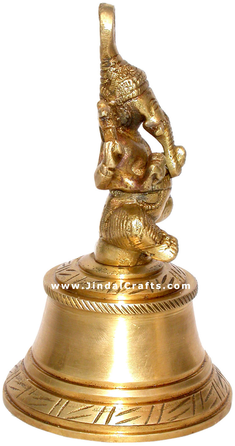 Ganesha Bell Hanging Hindu Religious Artifacts Idols Crafts India Handicrafts
