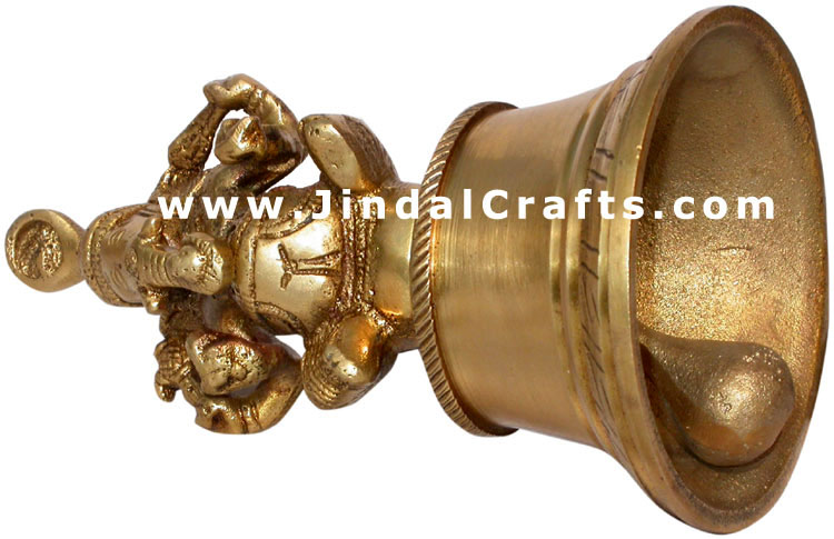 Ganesha Bell Hanging Hindu Religious Artifacts Idols Crafts India Handicrafts