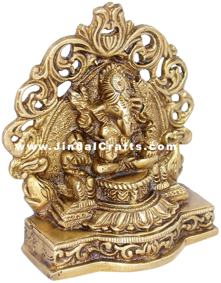 Ganesha Indian Religious God Sculpture Statue Idol Art