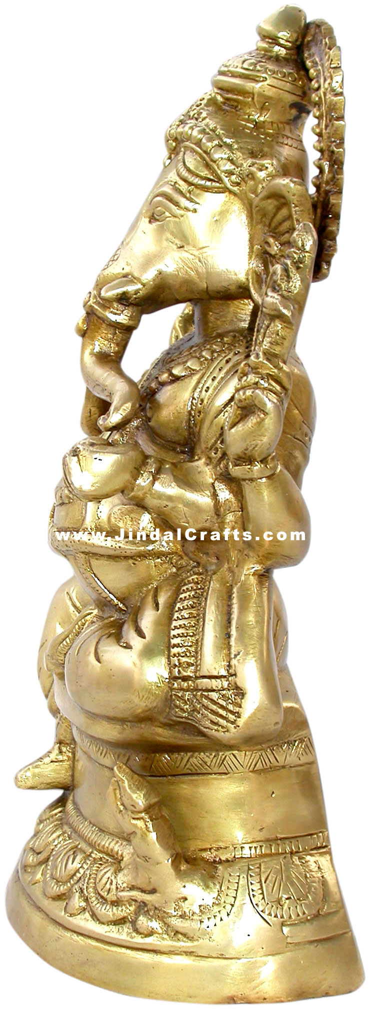 Lord Ganesha Hindu Religious God Brass Sculpture India