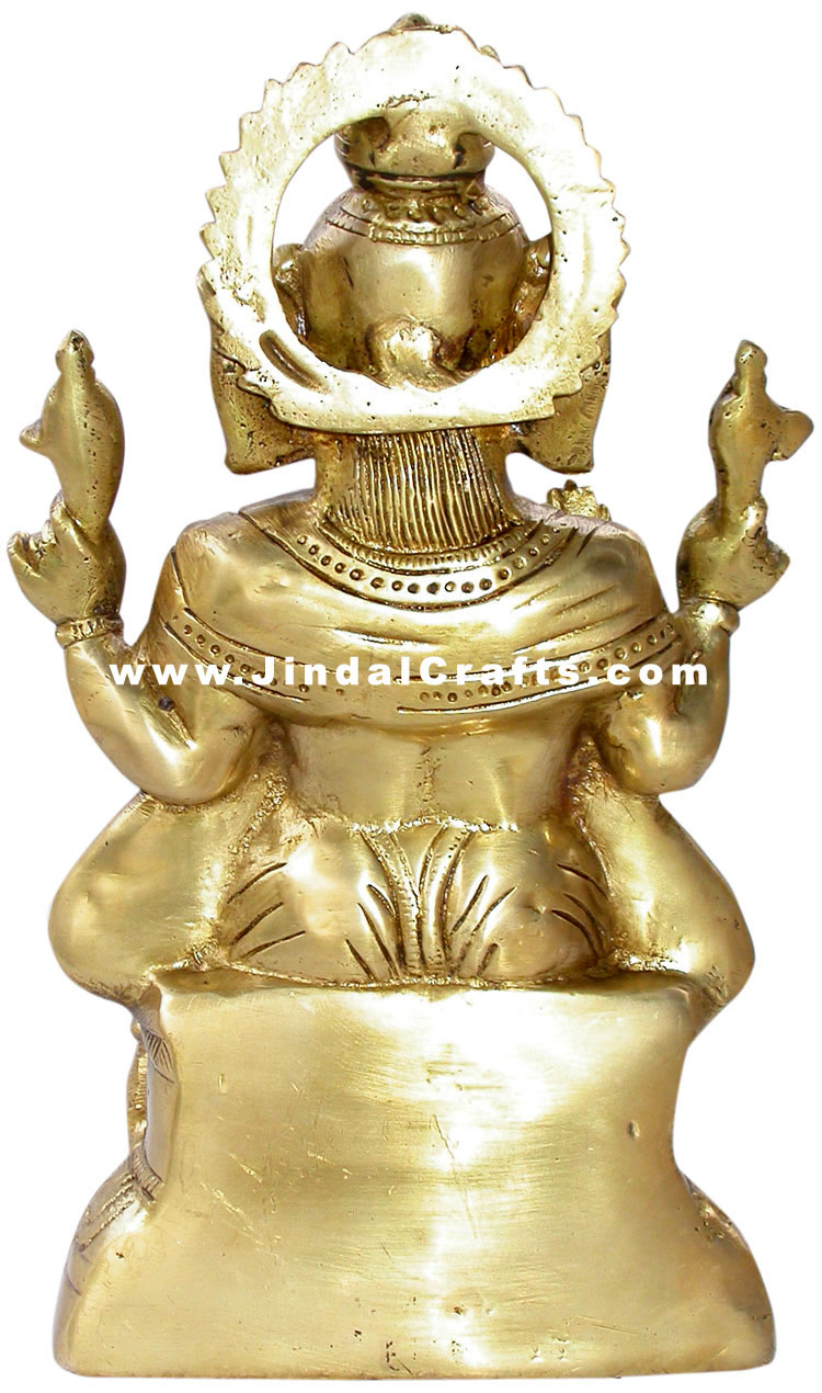 Lord Ganesha Hindu Religious God Brass Sculpture India