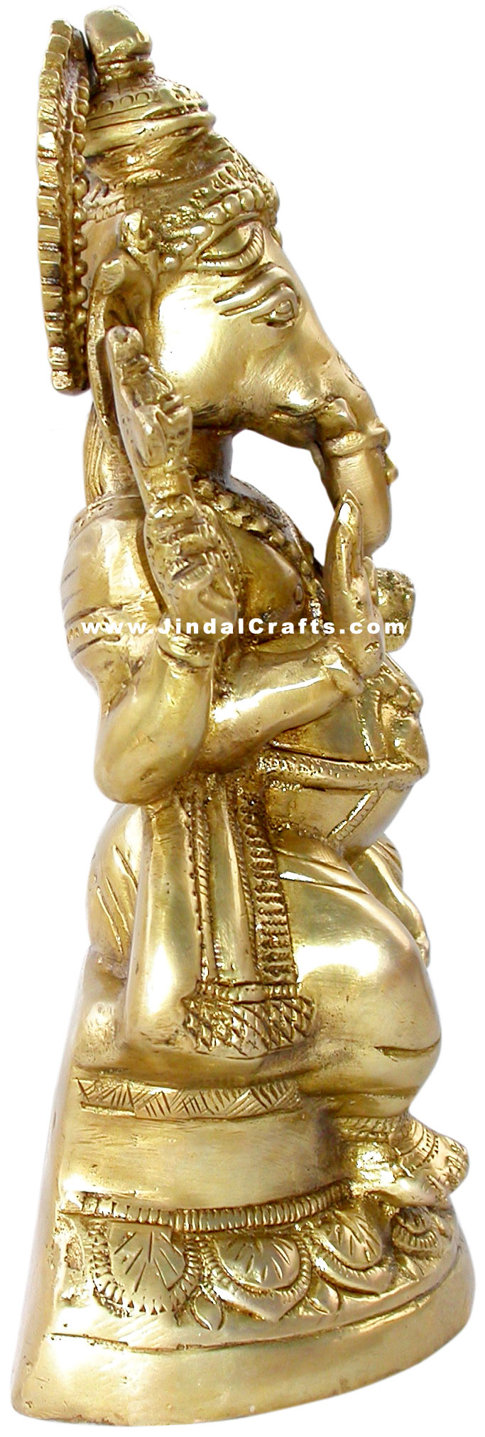 Lord Ganesha Hindu Religious God Brass Sculpture India