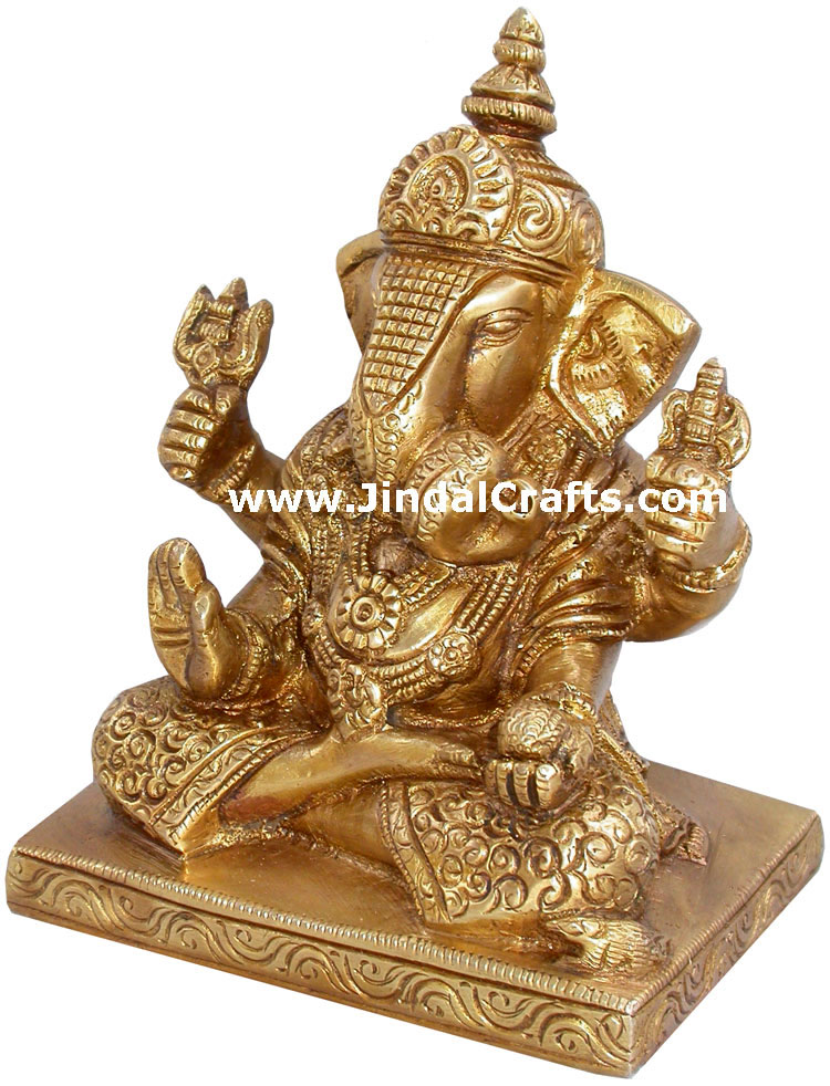 Ganesha Statues Religious Hindu Sculptures India Crafts