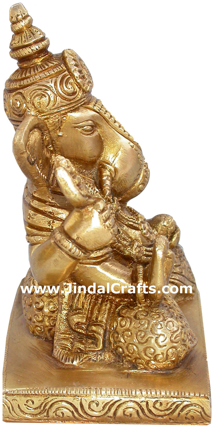 Ganesha Statues Religious Hindu Sculptures India Crafts