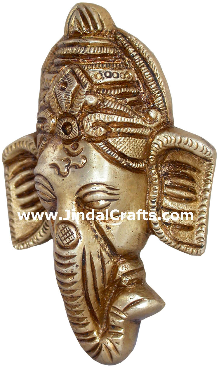 Ganesha Hanging Brass Craft Indian God Hindu Religious