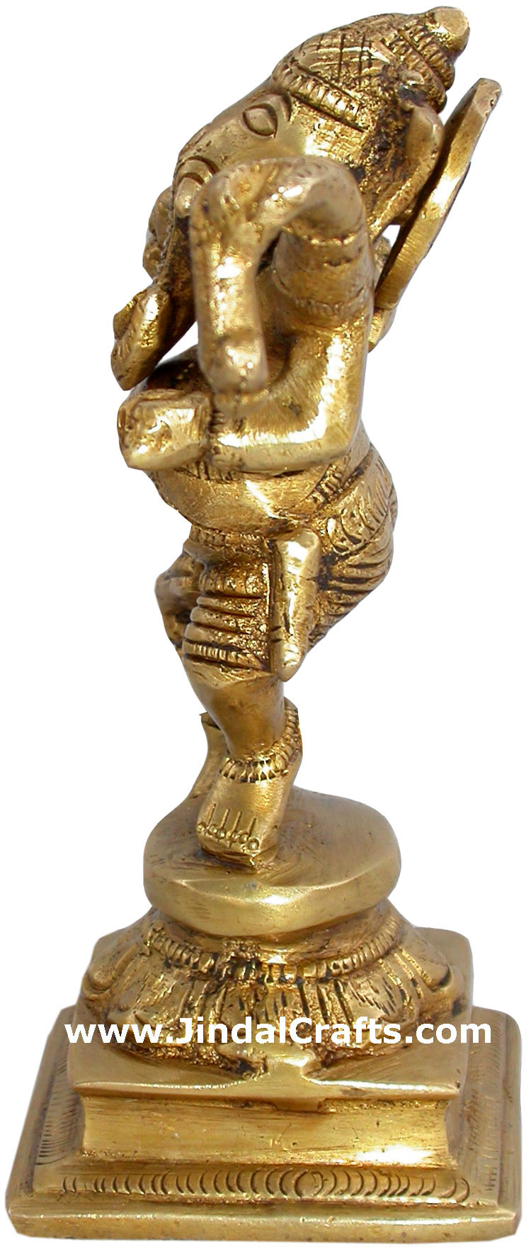 Dancing Ganesha Figures Brass Sculptures Indian God Art