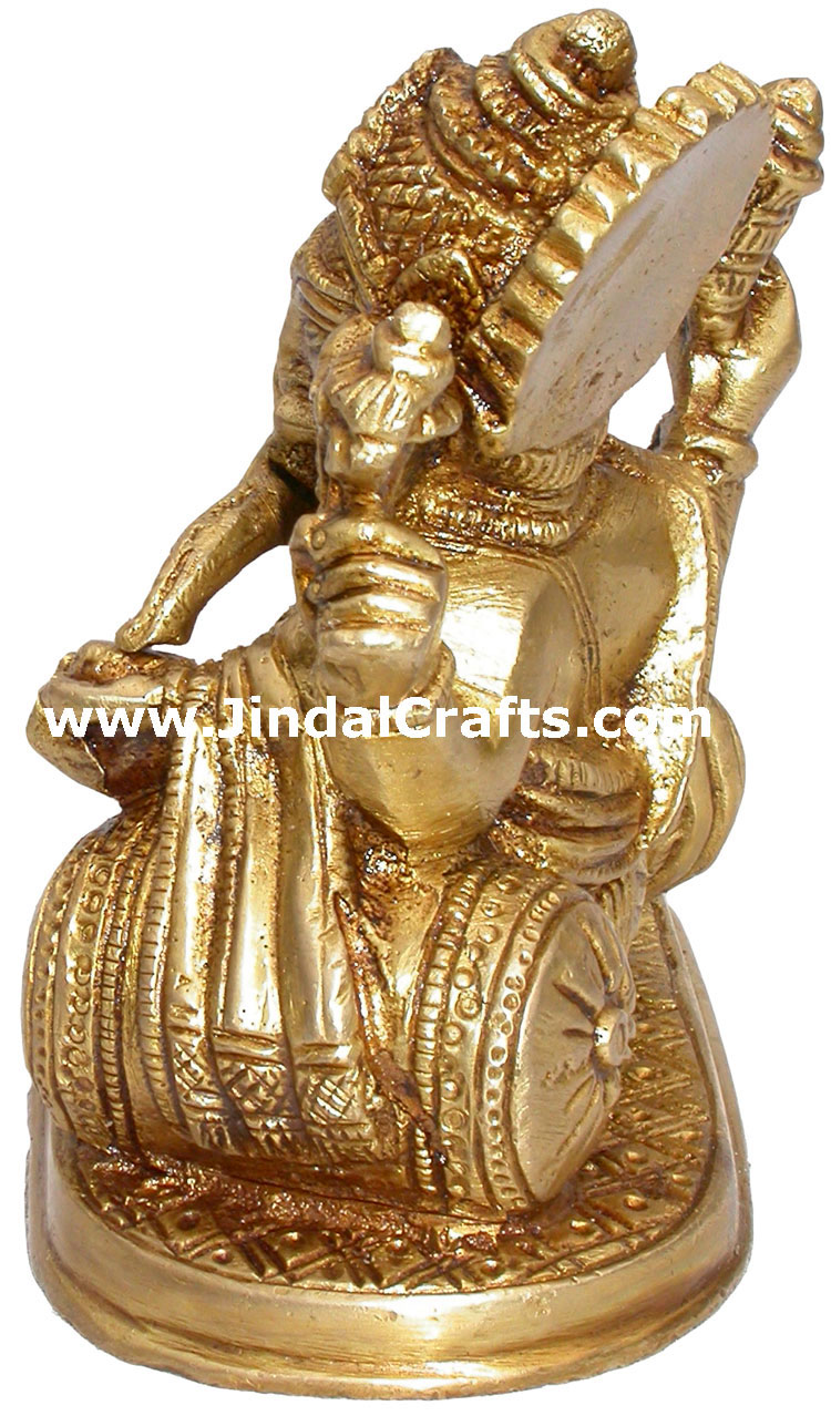 Ganesha Figure Hindu Religious Statues Hand Carved Arts