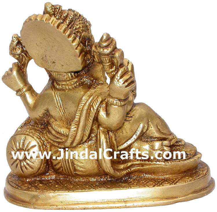 Ganesha Figure Hindu Religious Statues Hand Carved Arts
