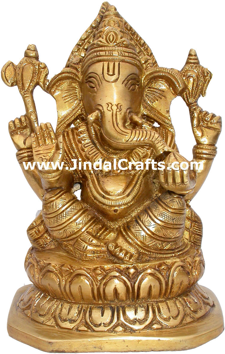 Lord Ganesha Idols Indian Gods Sculptures Handmade Art Hindu Gods Goddess