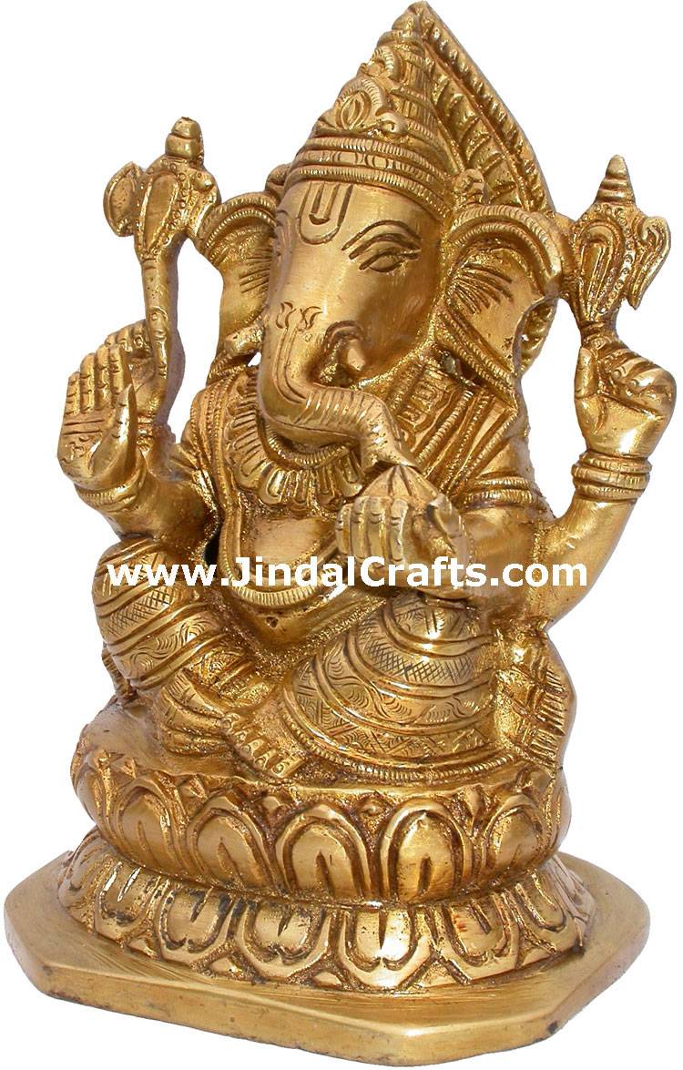 Lord Ganesha Idols Indian Gods Sculptures Handmade Art Hindu Gods Goddess