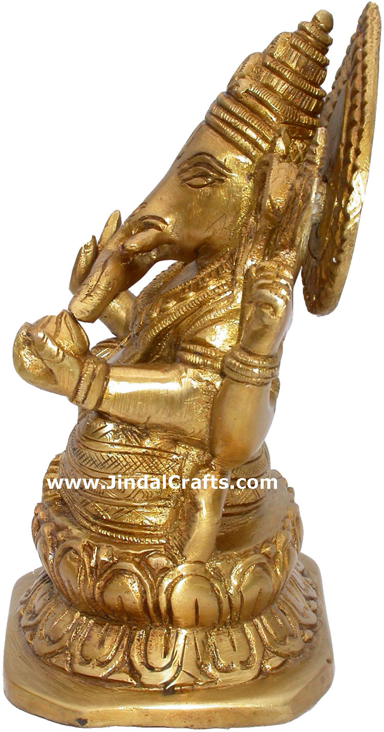 Lord Ganesha Idols Indian Gods Sculptures Handmade Art Hindu Gods Goddess