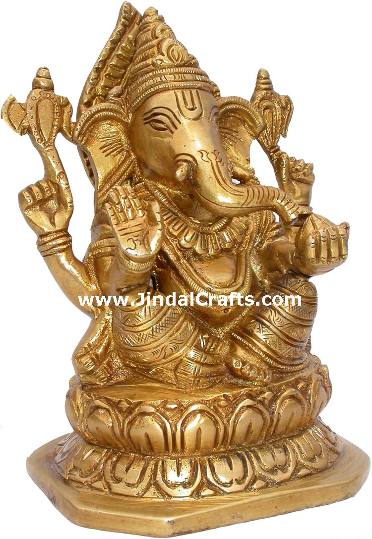 Lord Ganesha Idols Indian Gods Sculptures Handmade Art Hindu Gods Goddess