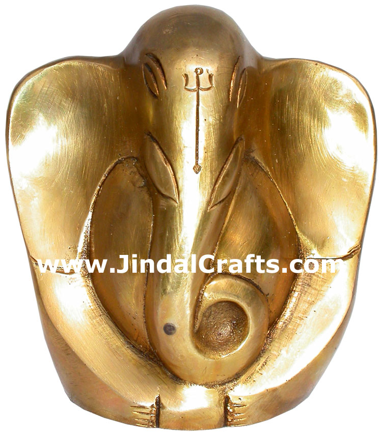Ganesha Figure Brass Statue Indian Gods Sculptures Gift