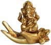 Ganesha Ganpati Figure Indian Gods Brass Sculpture Handmade Home Decoration Arts