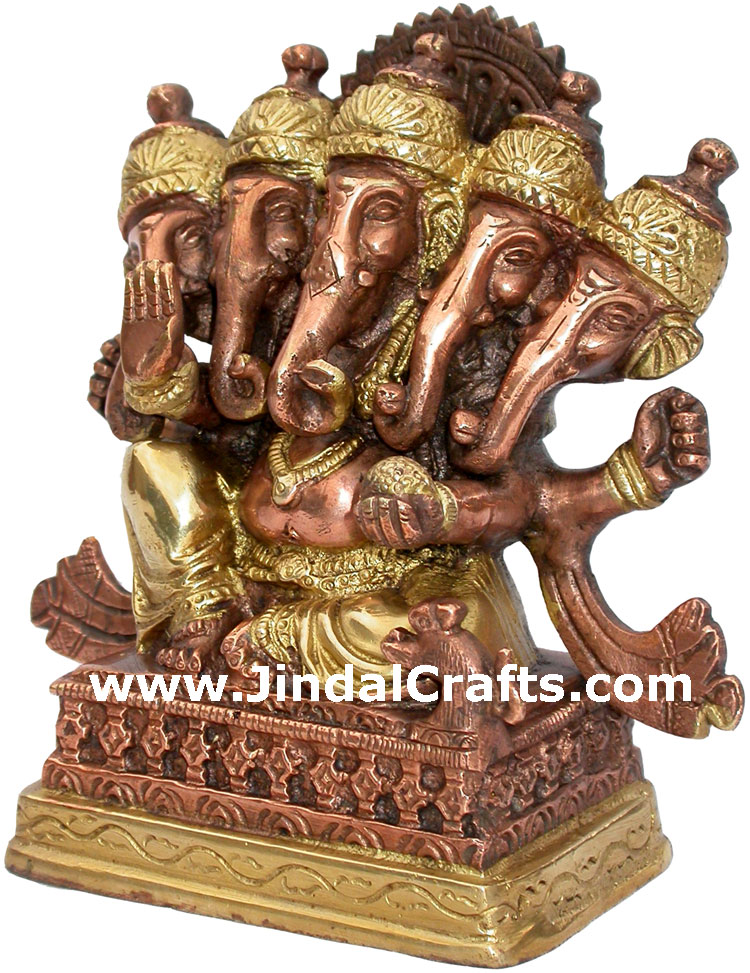 Ganesha Antique Finish Statue Indian God Hindu Crafts