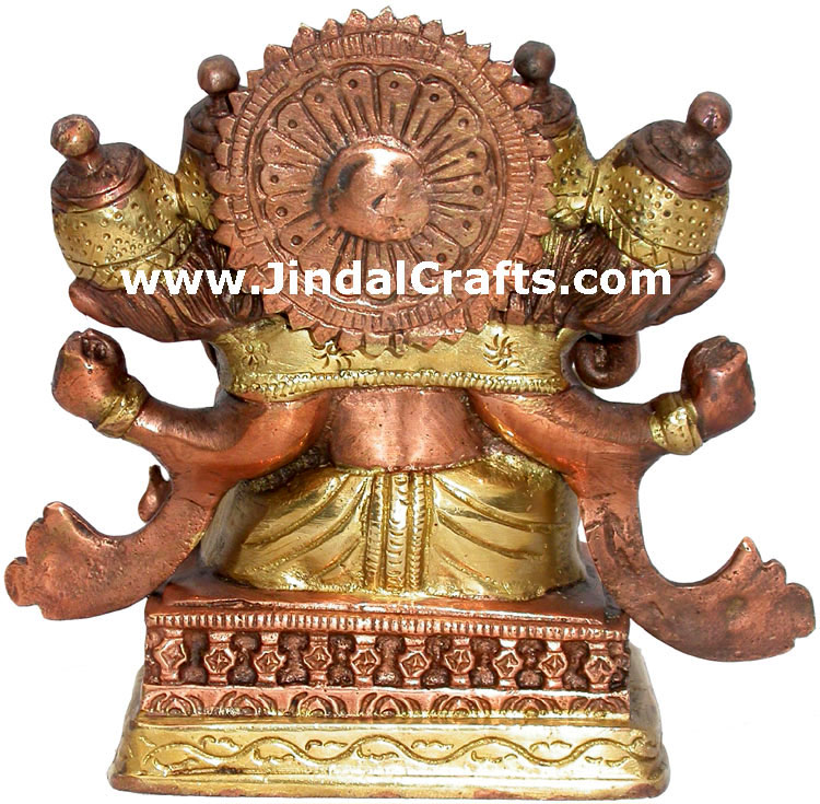 Ganesha Antique Finish Statue Indian God Hindu Crafts