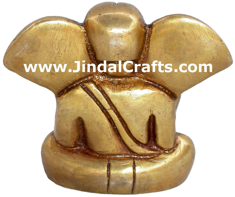 Ganesha Brass Statue Idol Ganapati Indian God Figures Hindu Religious Sculptures