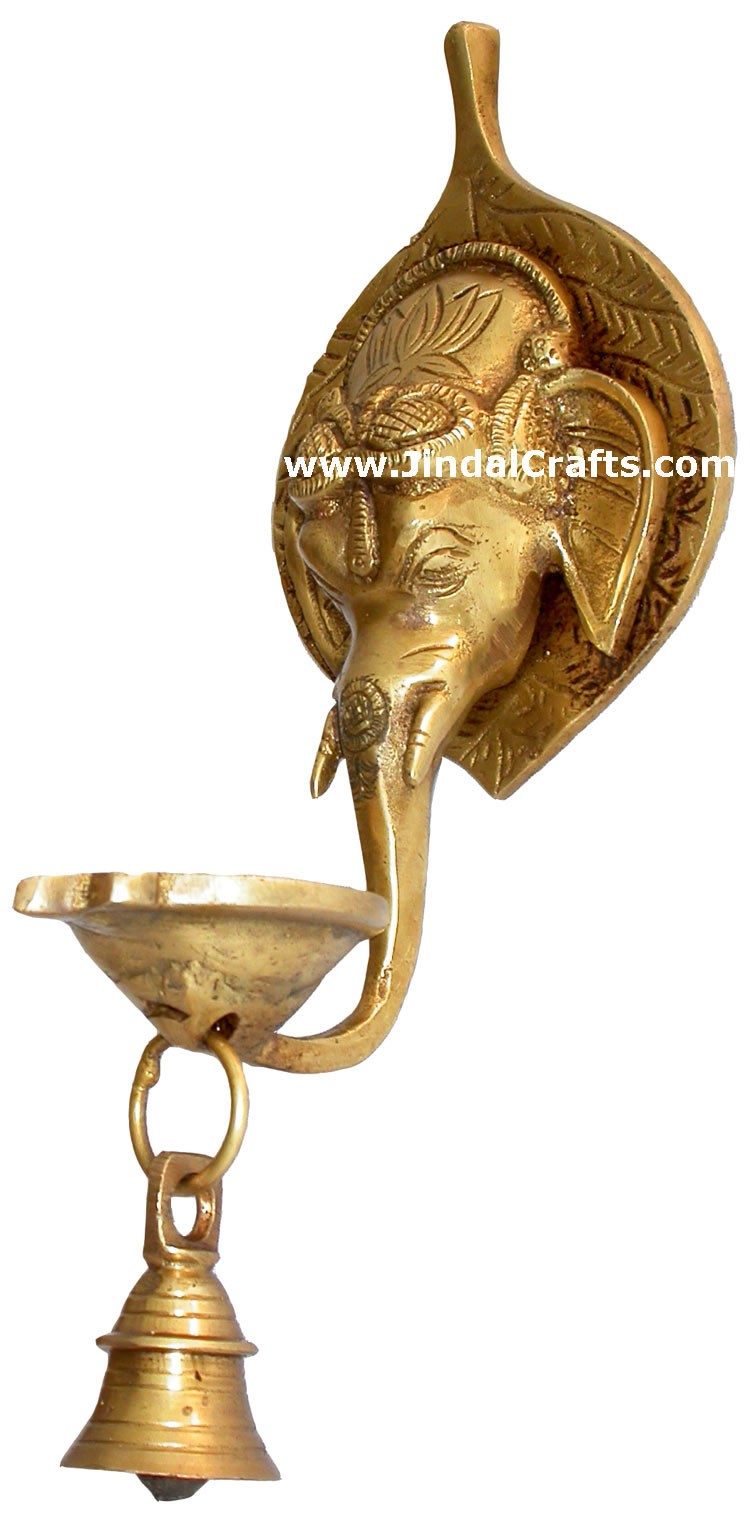 Ganesha Lamp Wall Hanging Diya Deepak Lighting India