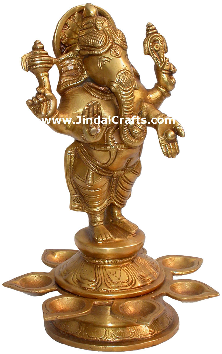 Ganesha Lamps Diya Deepaks Lighting Hindu Diwali Crafts